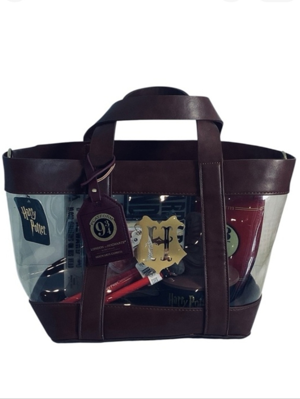🌺 Harry Potter Bundle Transparent/Brown Tote Bag